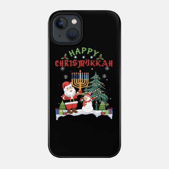 Menorah Christmukkah Christmas X-Mas Hanukkah 2021 - Hanukkah - Phone Case