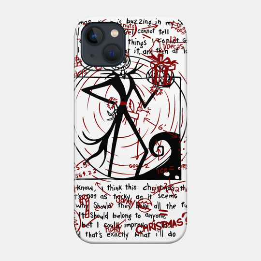 Vitruvian Nightmare - The Nightmare Before Christmas - Phone Case