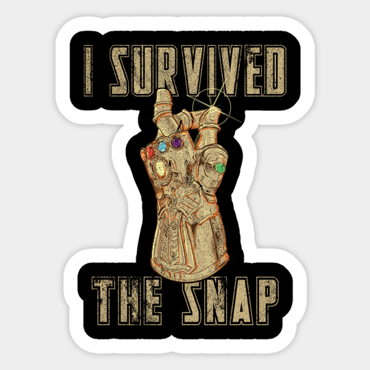 I survived the snap - Avengers - Sticker