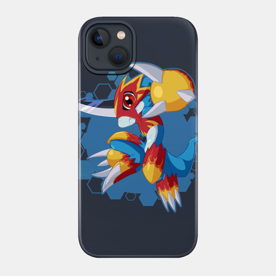 Flamedramon Chibi - Digimon - Phone Case