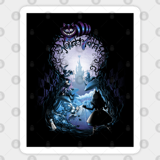 Inside a Dream - Alice In Wonderland - Sticker