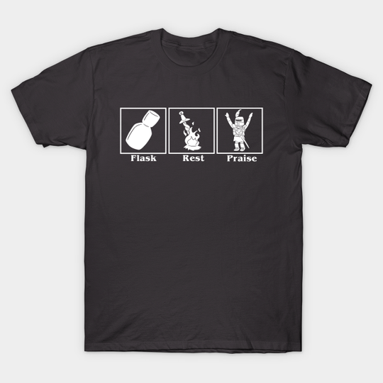 Flask. Rest. Praise - Praise The Sun - T-Shirt