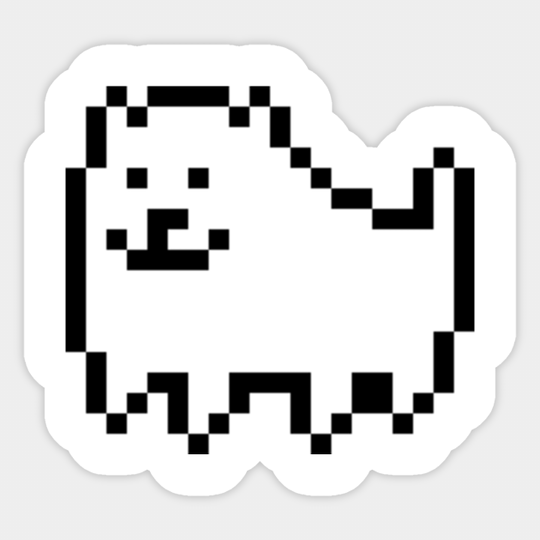 Undertale dog - Undertale - Sticker