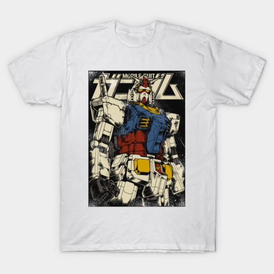 The First Gundam Colored ver. - Gundam - T-Shirt