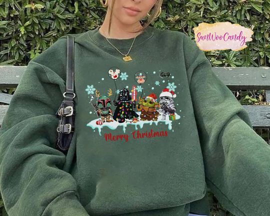 Star Wars Christmas Sweatshirt, Disney Balloon Sweatshirt