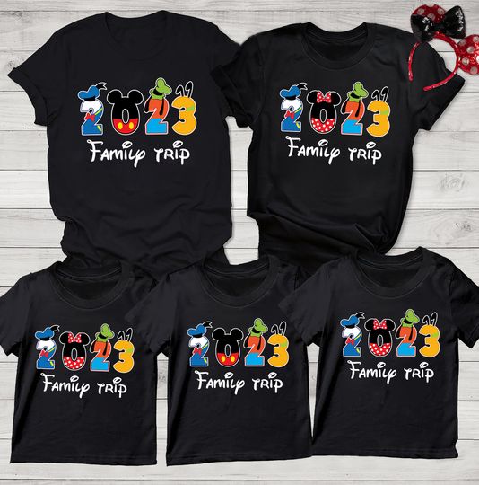 Disney Family Trip 2023 Shirt, Mickey and Friends Shirt, Disney Matching Trip, Disney family Vacation Shirt