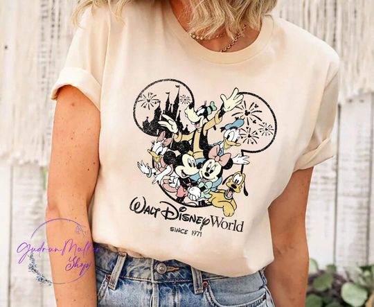 Discover Vintage Disneyworld Est 1971 Shirt, Disney Family Shirt