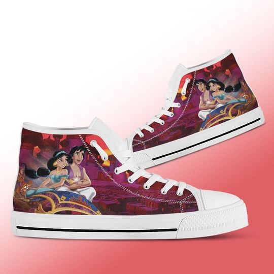 Aladdin shoes, Disney 2022 High Top Sneakers