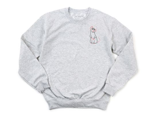 Remy Ratatouille Disney embroidered Crewneck, Disney embroidered sweatshirt