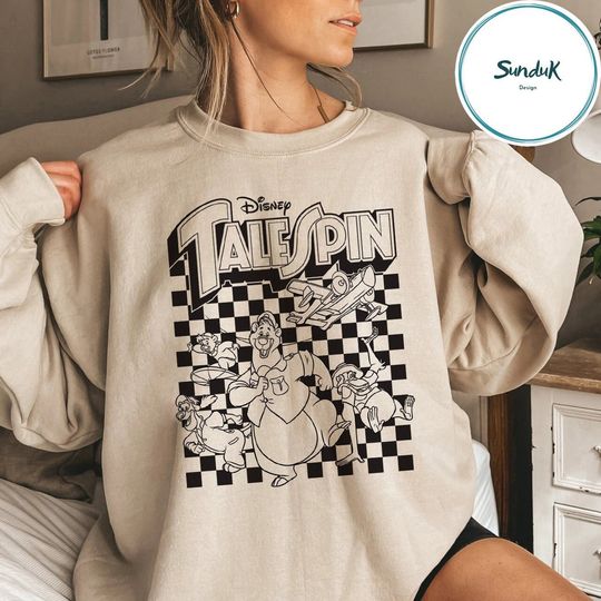 Disney Talespin Checkered Sweatshirt