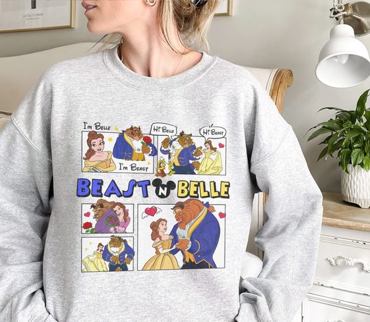Disney Beauty And The Beast Vintage Shirt, Disney Princess shirt, Belle Shirt