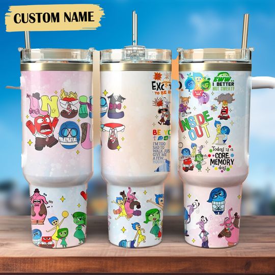 Inside Out 40oz Tumbler, Disney Inside Out Insulated Tumbler