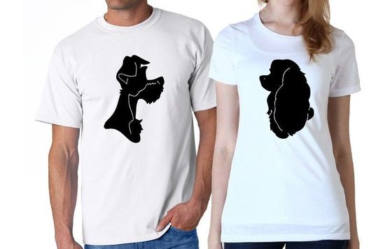 Lady and the Tramp Spaghetti Scene Couples Shirt, Matching Disney Couples Shirts