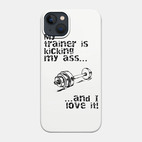 Train Hard (Black) - Weights - Phone Case