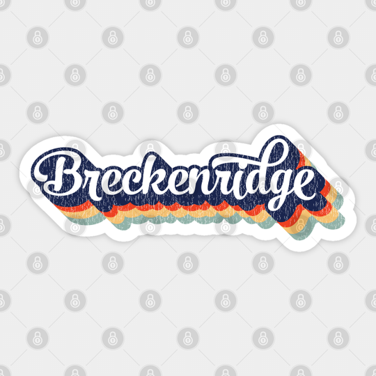 Skiing Breckenridge Colorado - Breckenridge Colorado - Sticker
