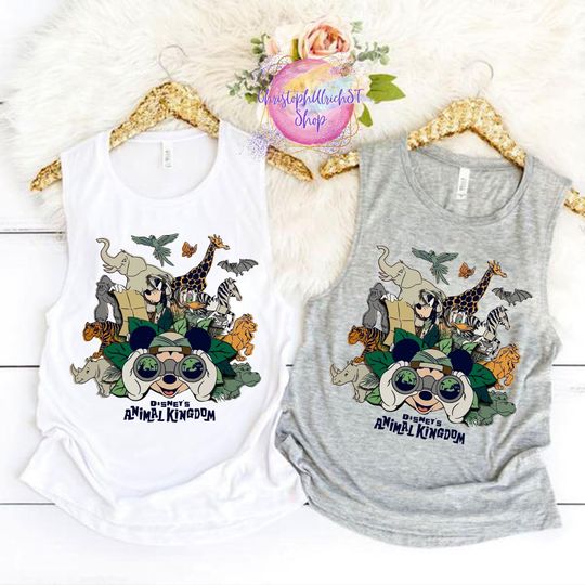 Disney Animal Kingdom Tank, Mickey Safari Tank, Disney Safari Trip Tank, Safari Mode Shirt