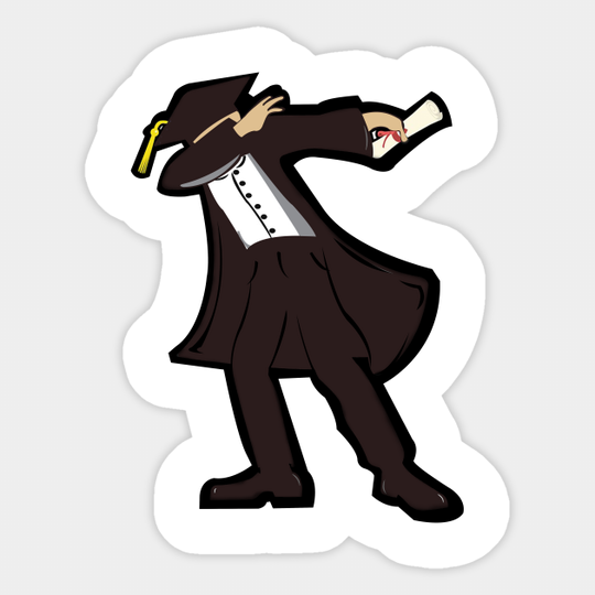 'Dabbing Graduate' Awesome Student Gift - Student - Sticker