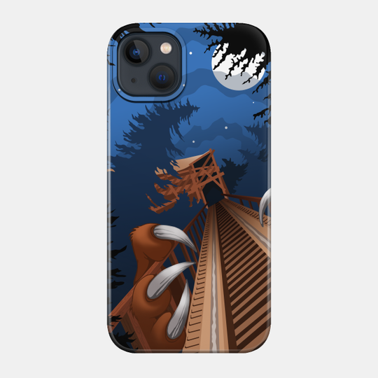 NIGHT RIDES ONLY - Beast Roller Coaster at Kings Island - Kings Island - Phone Case