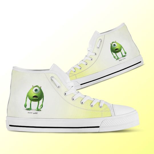 Monsters inc shoes, Mike Disney 2022 High Top Sneakers
