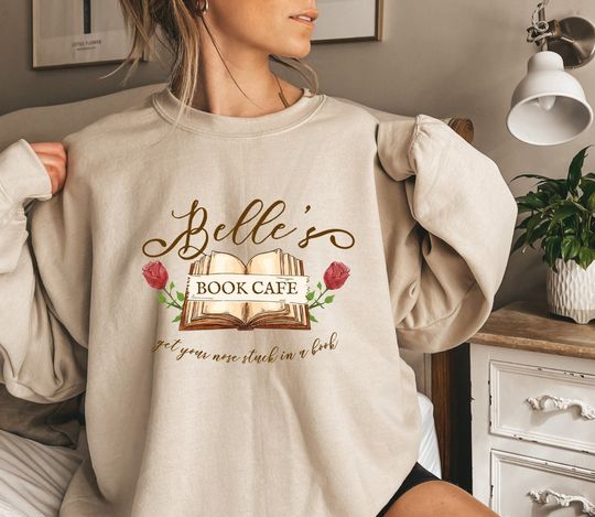 Belle Sweatshirt, Disney Sweatshirt Beauty and the Beast Sweatshirt