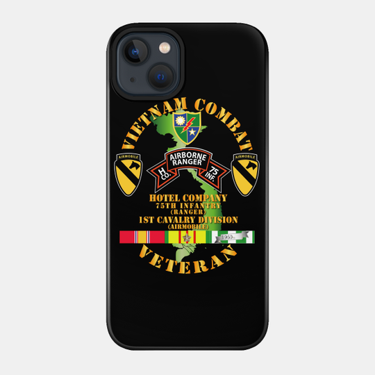 Vietnam Combat Veteran w H Co 75th Inf Ranger - 1st Cav Div - Company - Phone Case
