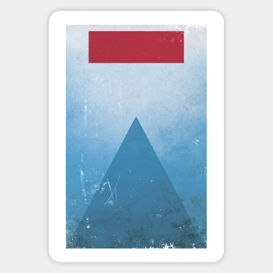 Minimalist Jaws - Jaws - Sticker