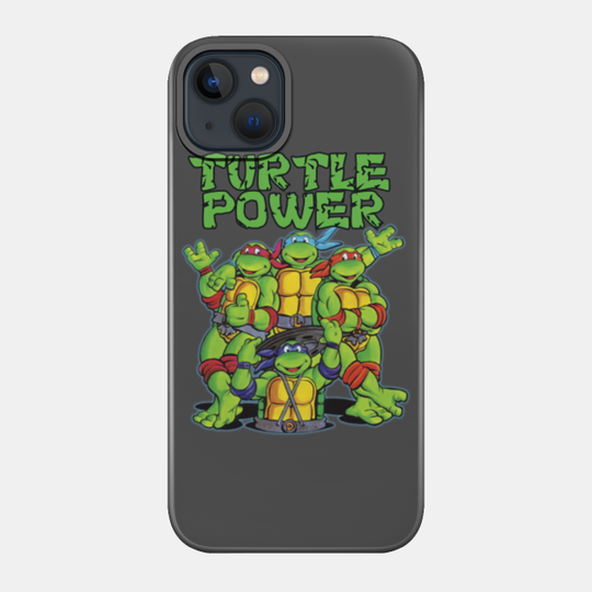 Friendly Turtle Power - Turtle Power - Phone Case