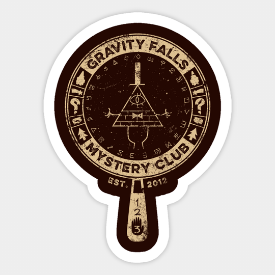 Gravity Falls Mystery Club - Gravity Falls - Sticker