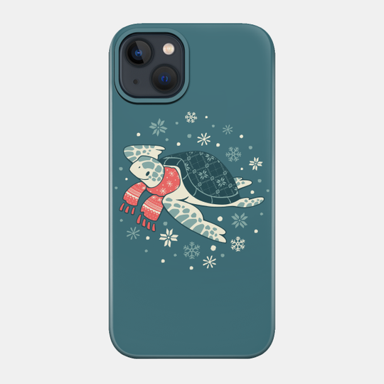 Gleeful Green Turtle - Turtle - Phone Case