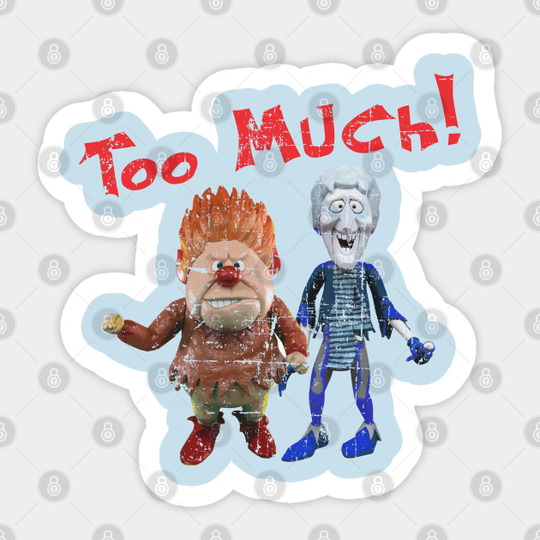 Heat Miser and Snow Miser from The Year Without a Santa Claus - The Year Without A Santa Claus - Sticker