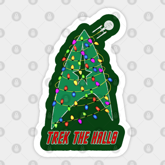 Trek the Halls - Star Trek - Sticker