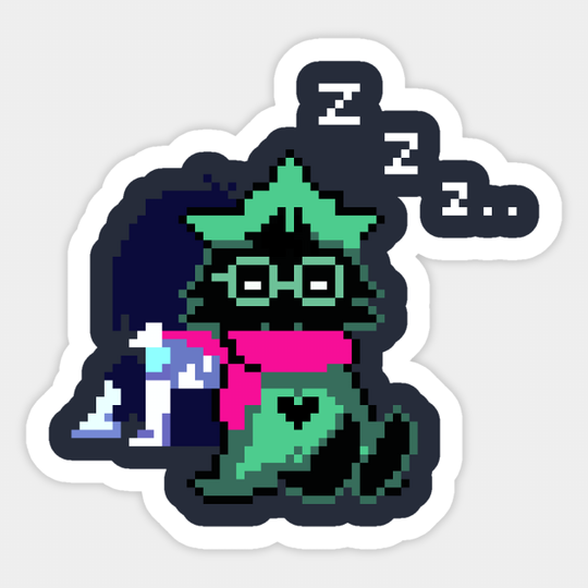 Ralsei and Kris DeltaRune - Deltarune - Sticker