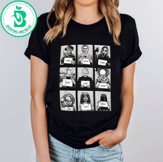 Disney Killer Halloween Shirt, Disney Villains Art Shirt, Horror Killer Squad Shirt, Disney Halloween Scary Shirt, Funny Halloween