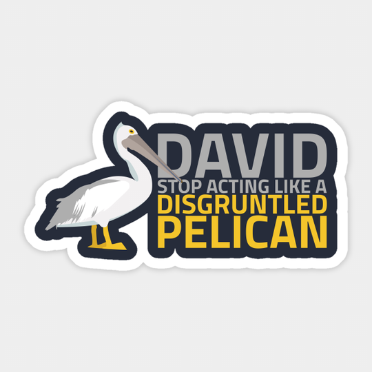 Disgruntled Pelican - Schitts Creek - Sticker