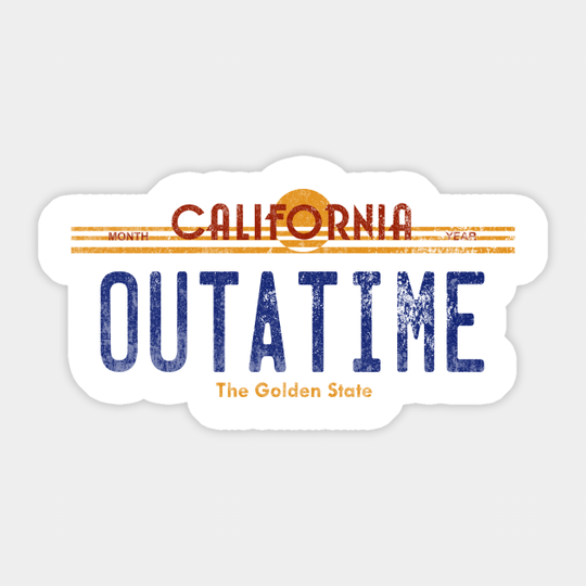 Outatime - Back To The Future - Sticker