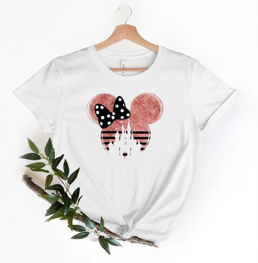 Disney Rose Gold Minnie Ears Shirts, Minnie Ear Shirt