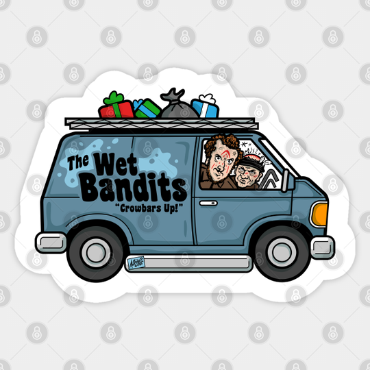 We Are The Wet Bandits - Home Alone Wet Bandits Van - Sticker