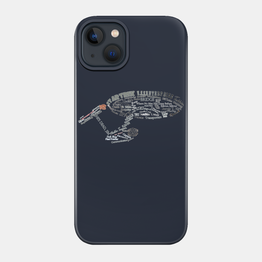 Enterprise Word Cloud - Star Trek - Phone Case