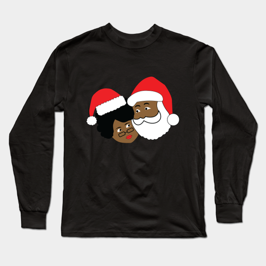 Black Santa and Mrs. Claus - Black Santa Claus - Long Sleeve T-Shirt