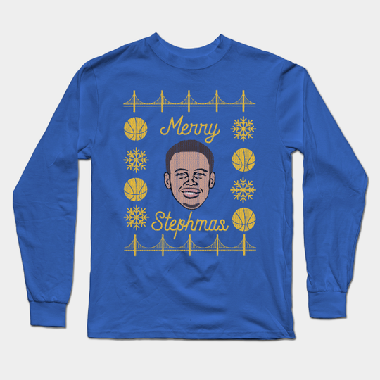 Steph Curry ugly Christmas sweater - Stephen Curry - Long Sleeve T-Shirt