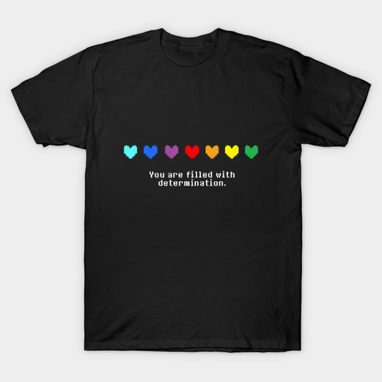 Undertale - Determination hearts - Undertale - T-Shirt