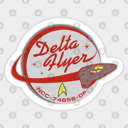 Delta Flyer Patch - Star Trek - Sticker