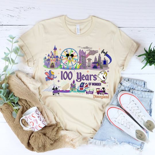 Discover Disney 100 Years Of Wonder Shirt, Disneyland 100th Anniversary Shirt