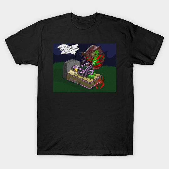 Nightmare? Ha Smell these - Beetlejuice Cartoon Freddy Krueger - T-Shirt