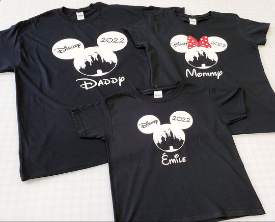 Disney Mickey Ears Family Vacation Shirt, Disney Princess Castle Shirts with Year 2023