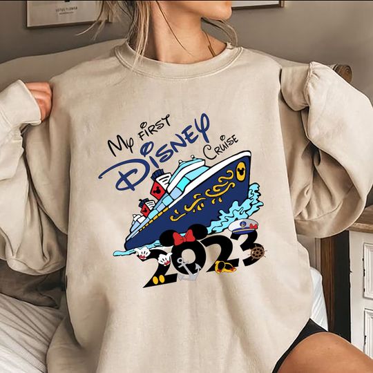 Disney Cruise Sweatshirt, My First Disney Cruise 2023, Mickey and Friend Sweatshirt
