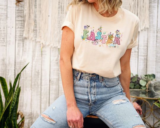 Vintage Disney Easter Shirt, Mickey Easter Shirt, Easter 2023 Shirt, Mickey And Friends Easter Shirt