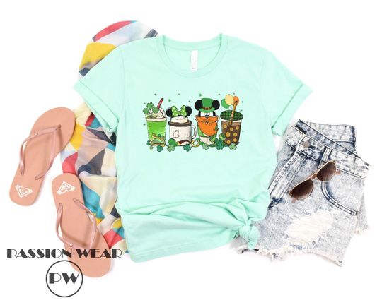 Disney St. Patrick's Coffee Shirt, Mickey Shamrock Shirt, St Patricks Day Disney Trip Shirt