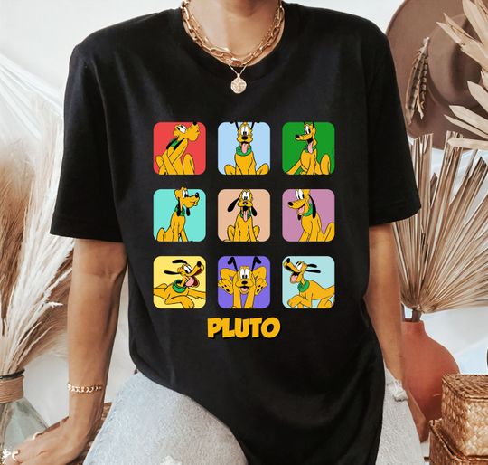 Disney Pluto Moods T-Shirt, Happy Dog T-Shirt, Pluto and Mickey, Dog T-Shirt, Disneyland Vacation Trip Gift