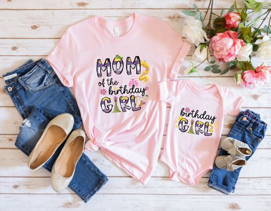 Disney Princess Birthday Shirt, Rapunzel Birthday Shirt, Disney Birthday Girl Shirt, Disney Birthday Shirts